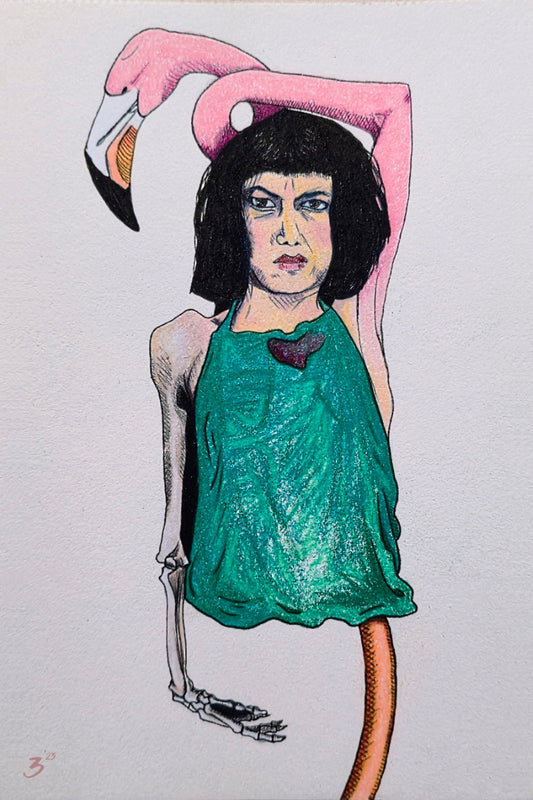 Pink Flamingirl (Print)